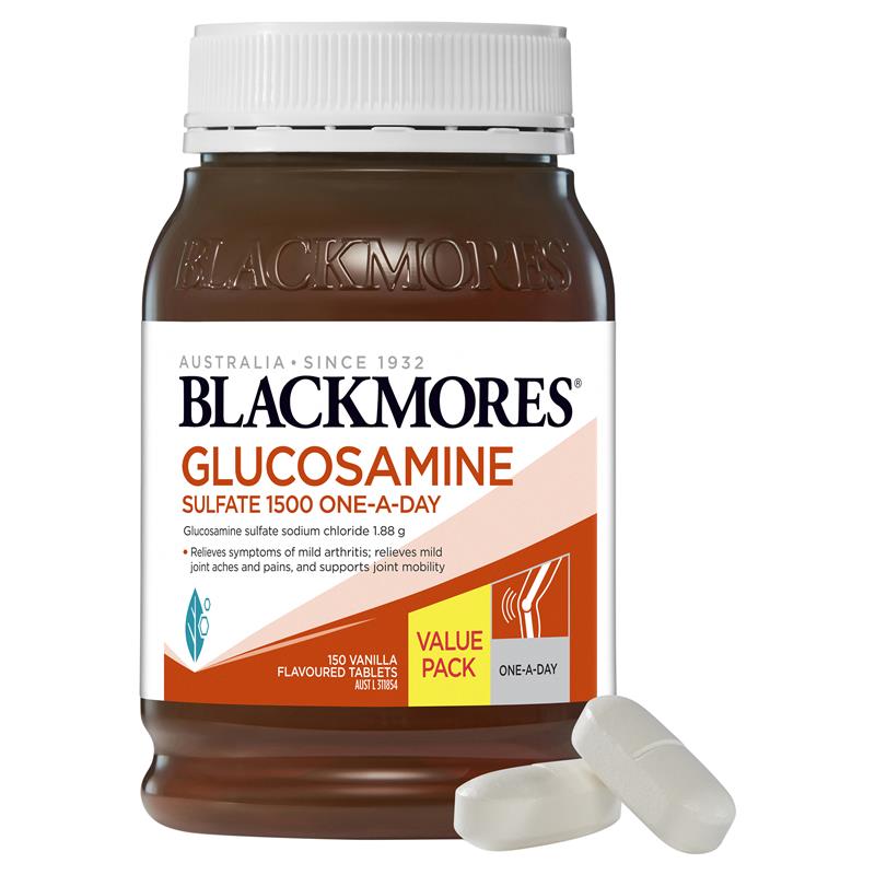 Blackmores Hỗ Trợ Xương Khớp 1500mg (Glucosamine Sulfate 1500mg) 180 viên