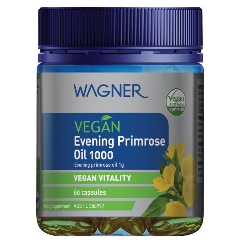 Wagner Tinh Dầu Hoa Anh Thảo Thuần chay 1000mg (Vegan Evening Primrose Oil) 60 viên