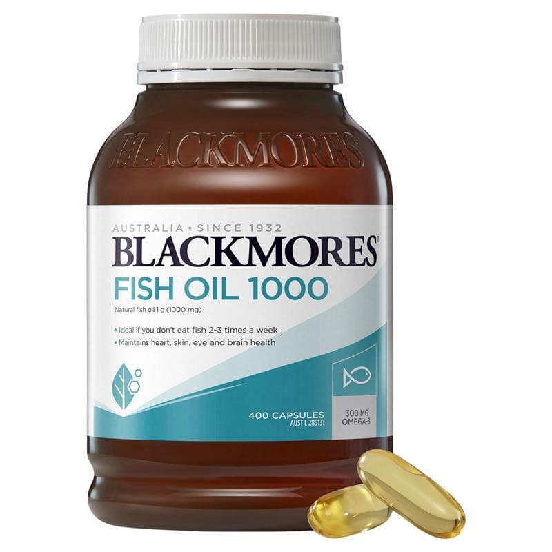 Blackmores Dầu Cá 1000mg Omega-3 (Fish Oil Omega-3) 400 viên