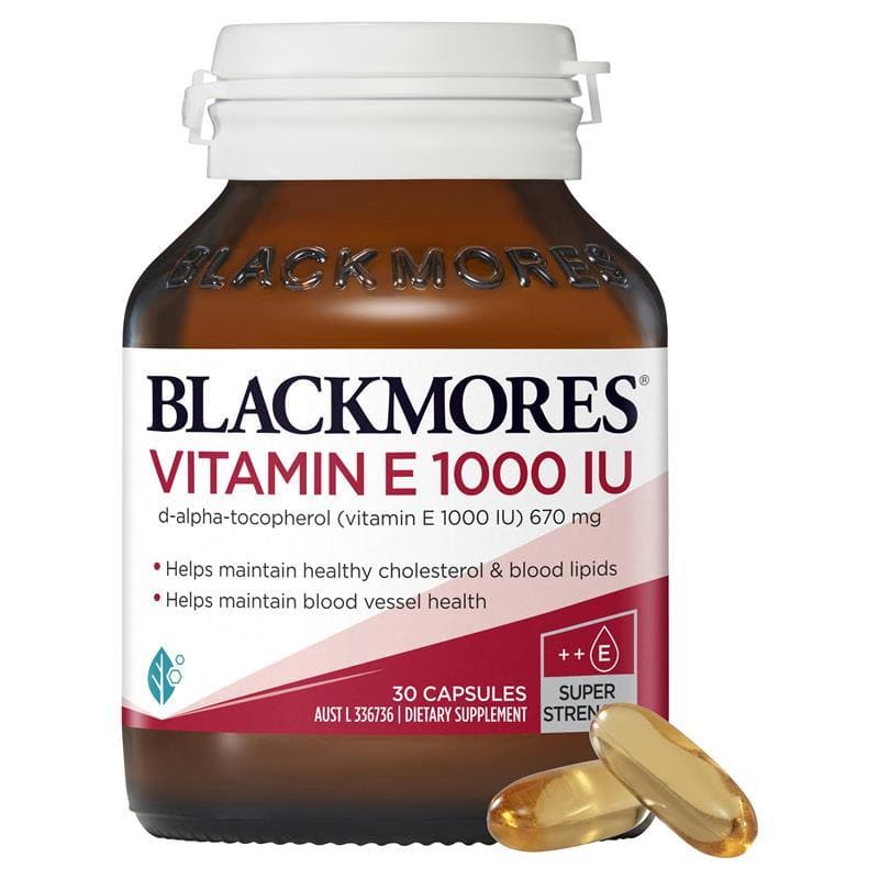 Blackmores Vitamin E 1000IU Cholesterol Health 30 viên