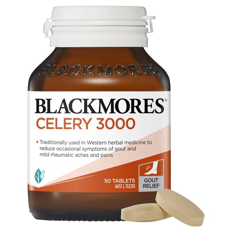 Blackmores Cần Tây 3000mg Giảm Đau Gút Nhẹ (Celery 3000mg) 50 viên