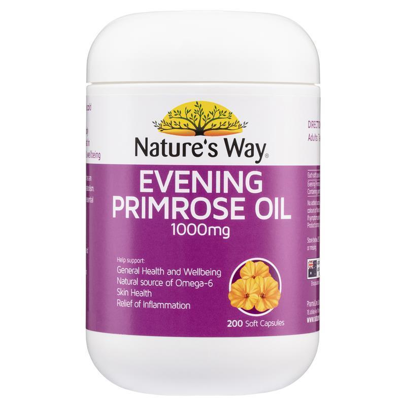 Nature’s Way Tinh Dầu Hoa Anh Thảo 1000mg (Evening Primrose Oil) 200 Viên
