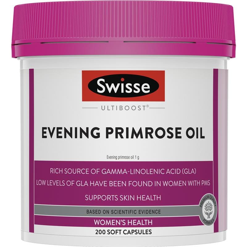 Swisse Ultiboost Tinh Dầu Hoa Anh Thảo (Evening Primrose Oil) 200 Viên