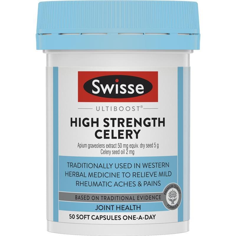 Swisse Cần Tây 5000mg Viên uống Giảm Đau Gút Nhẹ (Celery 5000mg) 50 viên