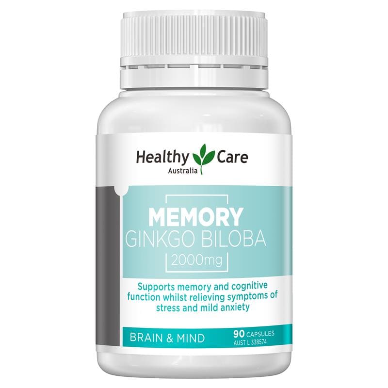 Healthy Care Viên Uống Bổ Não Hỗ Trợ Trí Nhớ 2000mg (Memory Ginkgo Biloba) 90 viên