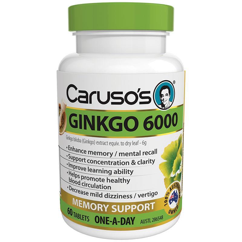 Caruso’s Viên Uống Bổ Não 6000mg (Ginkgo) 60 viên