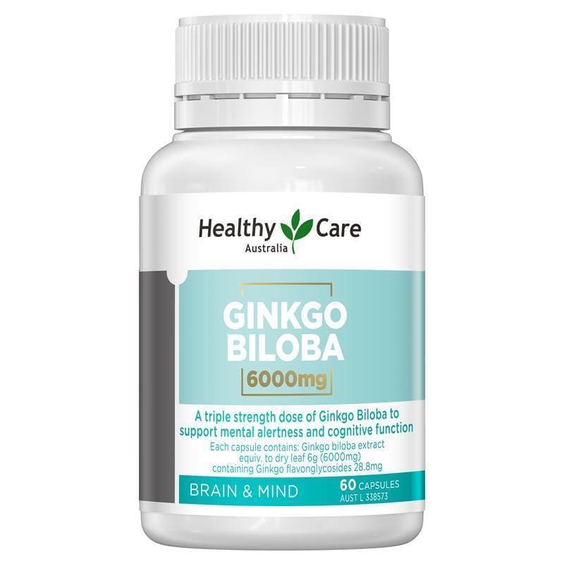 Healthy Care Viên Uống Bổ Não 6000mg (Ginkgo Biloba) 60 Viên